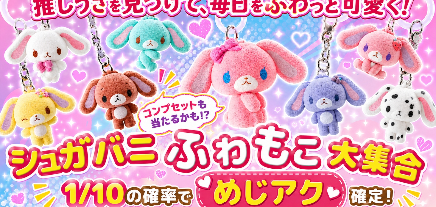 シュガバニふわもこ大集合