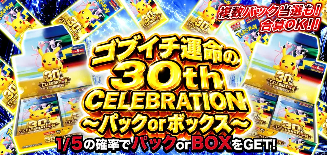 ゴブイチ運命の30th CELEBRATION ～パックorボックス～